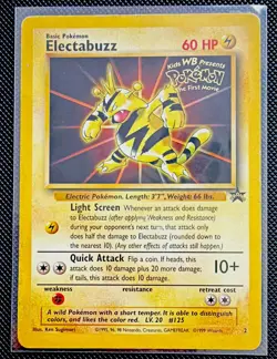 Pokemon TCG Electabuzz Movie Promo 02/53 Wotc Promo Regular English HP 60 - Image 1