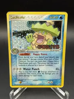 Ludicolo (Happy Dance) 19/107 EX Deoxys 2005 Rare MP Pokemon TCG HOLO - Image 1