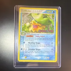 Pokemon TCG Ludicolo 10/107 Deoxys Reverse Holo Holo Rare EN HP100 Stage 2 - Image 1