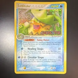 Pokemon TCG Ludicolo 10/107 Deoxys Reverse Holo Holo Rare EN HP100 Stage 2 - Image 2