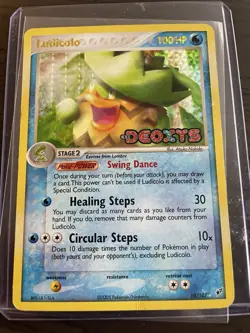 Ludicolo EX Deoxys 10/107 - Pokemon TCG Reverse Holo Stamped Rare MP - Image 1