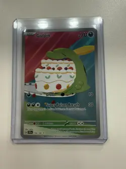 Pokemon Gulpin TCG 154/142 Sv07 Stellar Crown Holo Illustration Rare Card - Image 1