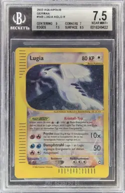 CARTA POKEMON LUGIA CRYSTAL DE 149/147 BGS 7.5 GRADATA TCG CARD BECKETT AQUAPOL - Image 2