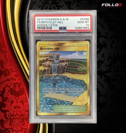 CARTA POKEMON BROOKLET HILL SV88 HIDDEN FATES ENG PSA 10 CARD GRADATA - Image 1