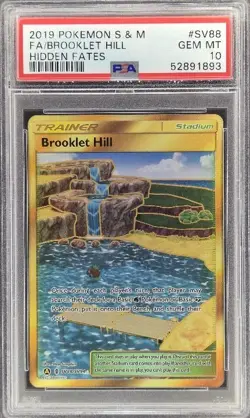 CARTA POKEMON BROOKLET HILL SV88 HIDDEN FATES ENG PSA 10 CARD GRADATA - Image 2
