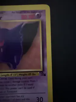 Pokemon TCG Fossil Gengar 20/62 Non-Holo Rare Trading Card - Image 4