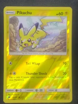 Pikachu Reverse Holo 40/147 Burning Shadows Pokemon Card Near Mint - Image 1
