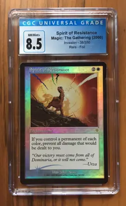 Spirit of Resistance Invasion MtG CGC 8.5 2000 FOIL 38/350 - Image 1