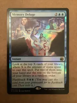 MTG MID: Memory Deluge (Instant) Innistrad: Midnight Hunt Rare Foil 062/277 - Image 1