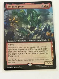 Fin Fang Foom Extended Art Marvel Super Heroes Foil 411 - Image 1