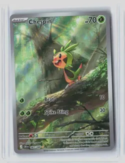 Chespin 087/086 Holo Illustration Rare Chaos Rising Pokemon Holo Near Mint - Image 1