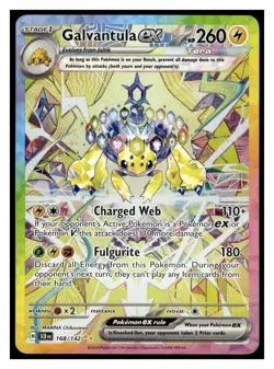 Galvantula ex - 168/142 Stellar Crown Special Illustration Pokemon - Image 1