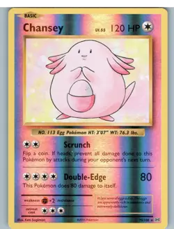 Chansey 70/108 Holo Rare Evolutions Pokemon Reverse Holo Near Mint - Image 1