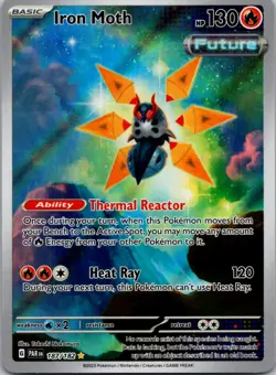 Iron Moth 187/182 Illustration Rare Paradox Rift Pokemon Near Mint - Image 1