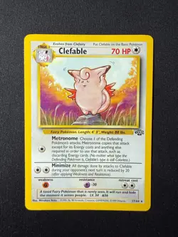 Clefable - Jungle Non-Holo Rare 17/64 - Pokemon TCG (Vintage WoTC) - LP - Image 1