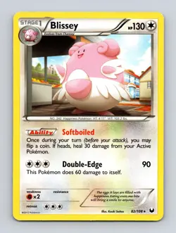 Blissey 82/108 Holo Rare Dark Explorers Pokemon Near Mint - Image 1