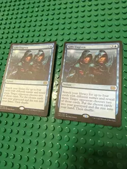 2x MTG: Double Masters 2022 2 FOIL Gifts Ungiven: Lightly Played Magic X2 - Image 1