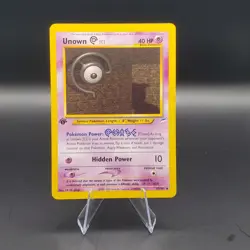 Unown C Pokemon 2002 Neo DESTINY 1st Edition 57/105 LP - Image 1