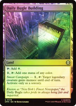 NM Foil Daily Bugle Building, MTG, Marvel's Spider-Man, Magic, 179 - Image 1