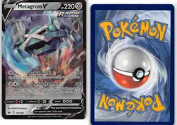 Metagross V 112/198 Holo Rare V Chilling Reign Pokemon NM - Image 3