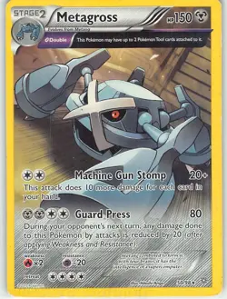 Metagross 50/98 Rare Ancient Origins Pokemon LP Ariga - Image 1