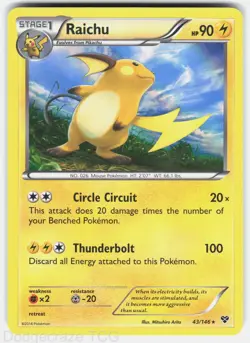 Raichu 43/146 Holo Rare XY Pokemon Holo NM - Image 1