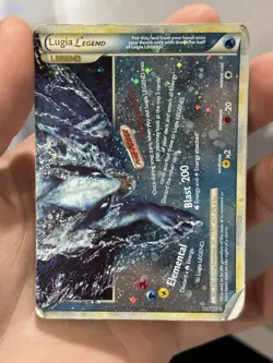 Pokemon Heartgold & Soul Silver Lugia Legend 114/123 (Bottom) 2010 Damaged - Image 1