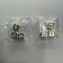 Pokemon TCG Sword And Shield Set of 6 Metal Damage Counter Dice Gold Promo - Image 1