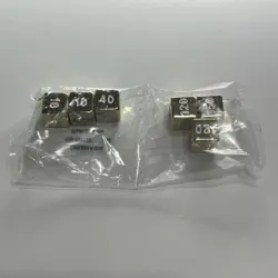 Pokemon TCG Sword And Shield Set of 6 Metal Damage Counter Dice Gold Promo - Image 3
