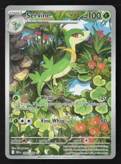 Servine Illustration Rare Holofoil BLK 088/086 NM Pokemon TCG - Image 1