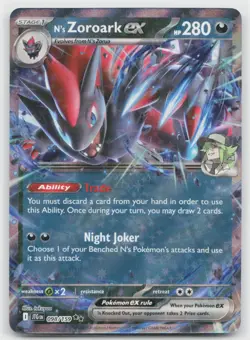 N's Zoroark ex 098/159 Double Rare Journey Together Pokemon Near Mint - Image 1