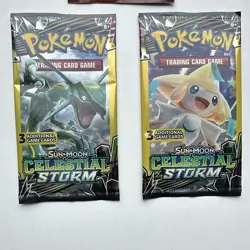 Pokemon 3 Card Sealed Fun Pack Lot XY Breakthrough + Celestial Storm 2015–2018. - Image 3