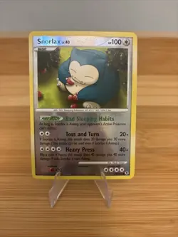 Nintendo Pokemon TCG Snorlax 81/111 Diamond & Pearl Rare Holo 2007 Eng HP100 - Image 1