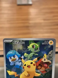 Pokemon Pikachu 027 Adventuring Together Promo Holo Full Art Sv Scarlet Violet - Image 2