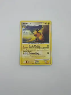 Pokemon - Raichu 27/99 Rare Platinum: Rising Rivals Non Holo NM - Image 1