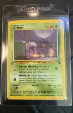 Pokemon Portuguese Fossil Booster Pack 1st Edition-OPEN In New Sleeves - Image 4