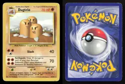 Dugtrio 19/102 Base Set Unlimited HP/DMG Pokemon - Image 3