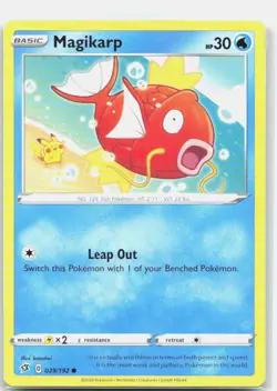 Magikarp 039/192 Common Rebel Clash Pokemon Lightly Played - Image 1
