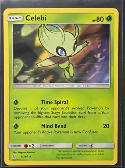 Celebi 4/236 Unified Minds Holo Rare Pokemon 2019 - Image 1