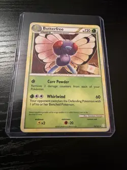 Pokemon Butterfree Heartgold & Soulsilver 16/123 Rare Stage 2 120 HP 2010 Engli… - Image 1