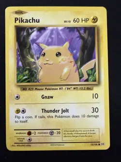 Pikachu 35/108 & Raichu 36/108 XY Evolutions Pokemon TCG - Image 1