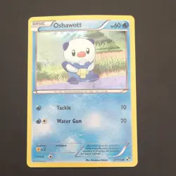 Pokemon Oshawott 027/114 Alternate Art Cosmos Holo Promo 60 HP ENG SWIRL - Image 1