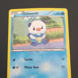 Pokemon Oshawott 027/114 Alternate Art Cosmos Holo Promo 60 HP ENG SWIRL - Image 2