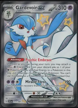 Gardevoir ex 217/091 Shiny Ultra Rare Paldean Fates Pokemon Near Mint - Image 1