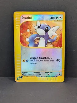 Dratini 107/165 Expedition Base Set Reverse Holo Rare Pokemon TCG Nintendo MP - Image 1