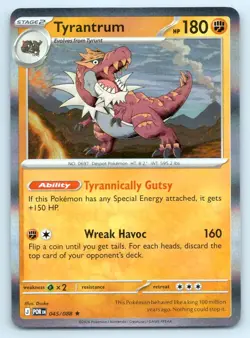 Pokemon Tyrantrum - 047/088 (Non-Holo) Deck Exclusives PR R 045/088 NM - Image 1