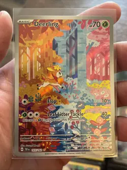 Pokemon TCG Deerling 165/162 Temporal Forces Illustration Rare Holo EN - NM - Image 2