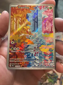 Pokemon TCG Deerling 165/162 Temporal Forces Illustration Rare Holo EN - NM - Image 3