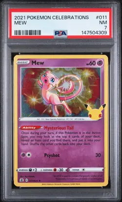 Mew - Pokemon Celebrations #11 PSA 7.0 - Image 1