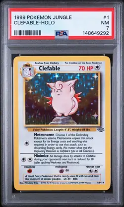 CLEFABLE-HOLO - Pokemon Jungle #1 PSA 7.0 - Image 1